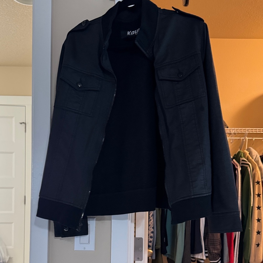 Black Military Field Jacket for Men